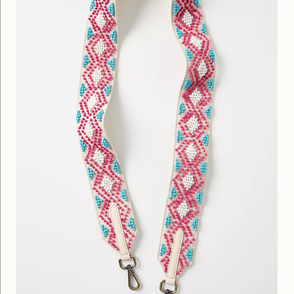 NWT Anthropologie Beaded Bag Strap
